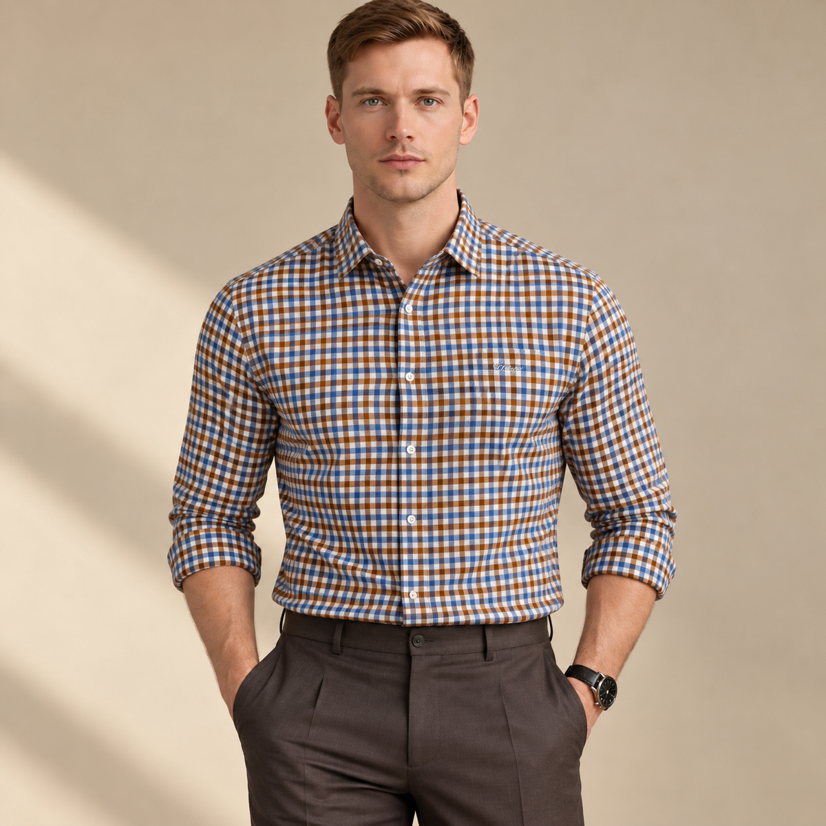 Multicoloured Check Shirt | Smart Casual | Presence Fit