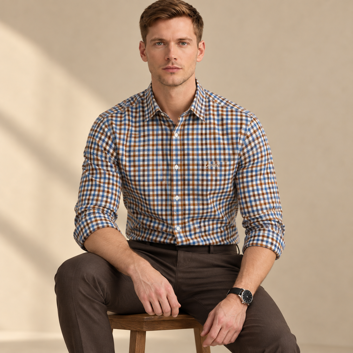 Multicoloured Check Shirt | Smart Casual | Presence Fit