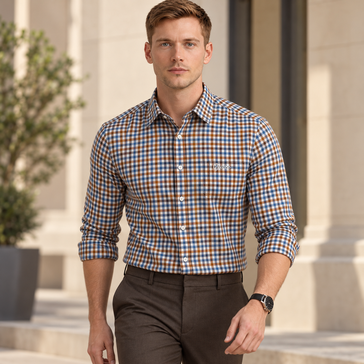 Multicoloured Check Shirt | Smart Casual | Presence Fit